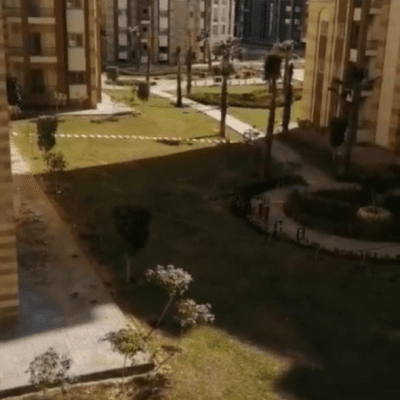 شقة للبيع متشطبة استلام فوري فيو جاردن في R3 امام البرج الأيقوني في العاصمة الادارية