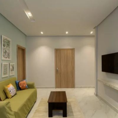 Furnished studio for rent in Al Banafseg Buildings in the First Settlement,