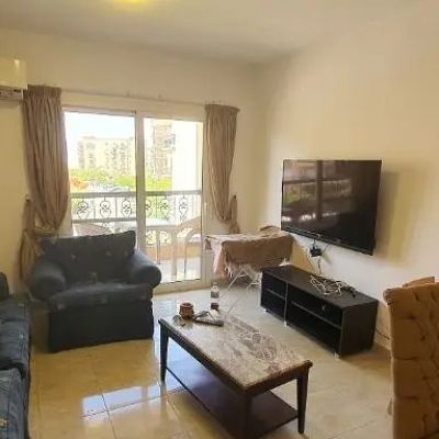 Furnished apartment for rent in Al Rehab - Group 118 A prime location within the quiet and upscale Al Rehab compound, with 24-hour security and guarding, organized streets and green spaces, close to Al Rehab malls, schools, cafes and restaurants, with eas
