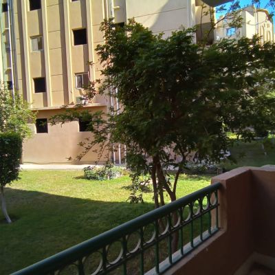 *Furnished apartment for rent in Al Ashrafia Compound in Fifth Settlement* Close to main roads and axes for easy transportation,