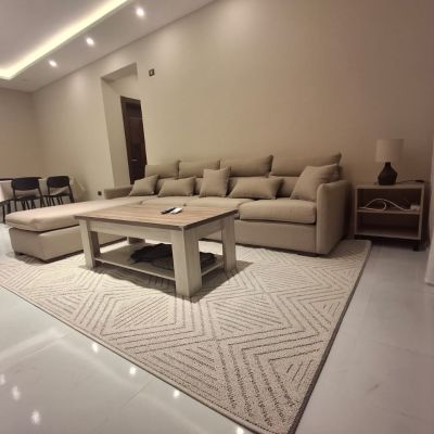 Furnished apartment for rent in Paradise Compound in Fifth Settlement, close to all services such as schools, nurseries, malls, restaurants and cafes, in addition to easy access to main roads and axes such as 90th Street and the Ring Road, making it an id